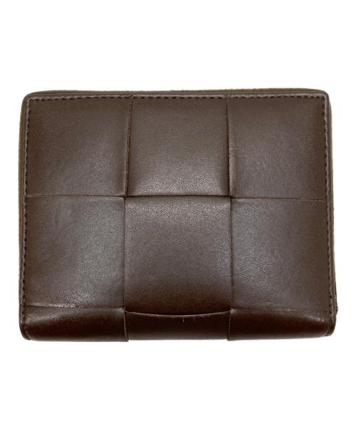 BOTTEGA VENETA（ボッテガベネタ）BOTTEGA VENETA (ボッテガベネタ) スモールカセットコンパクトウォレット ブラウンの古着・服飾アイテム