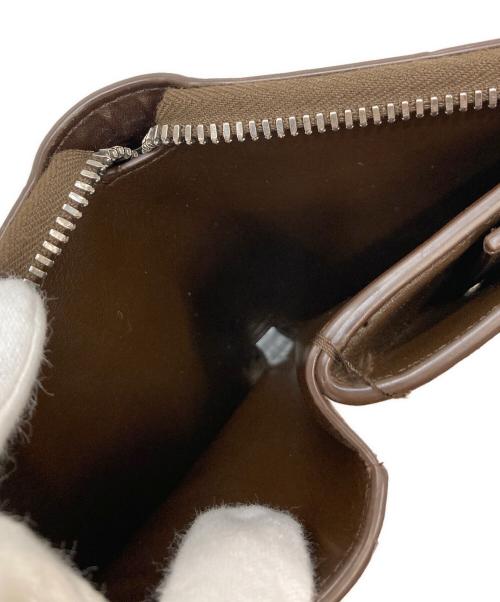 BOTTEGA VENETA（ボッテガベネタ）BOTTEGA VENETA (ボッテガベネタ) スモールカセットコンパクトウォレット ブラウンの古着・服飾アイテム