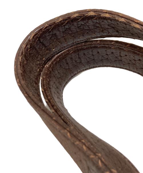 M.U.L（エムユーエル）M.U.L (エムユーエル) メッシュ型押しベントトート ブラウンの古着・服飾アイテム