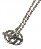 GUCCIグッチ）の古着「インターロッキングボールチェーンネックレス」｜シルバー