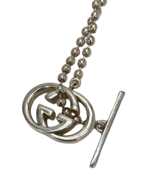 GUCCI（グッチ）GUCCI (グッチ) インターロッキングボールチェーンネックレス シルバーの古着・服飾アイテム