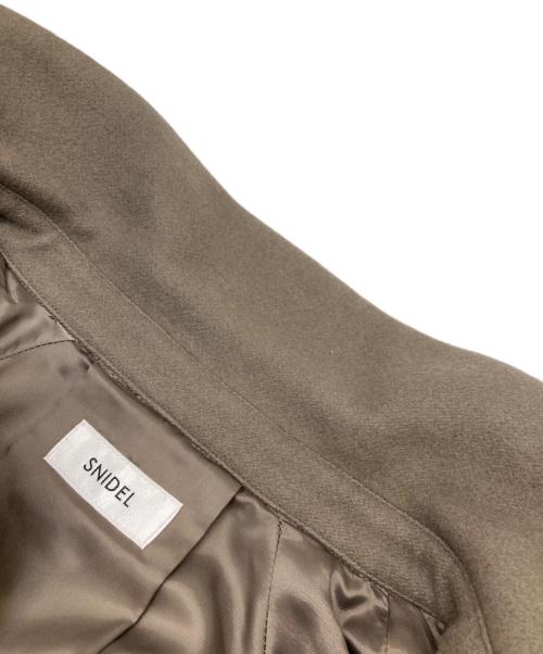 Snidel（スナイデル）Snidel (スナイデル) 2wayプリーツウールコート ブラウンの古着・服飾アイテム