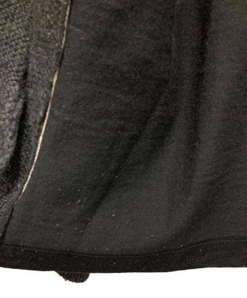 COMME des GARCONS HOMME（コムデギャルソン オム）COMME des GARCONS HOMME (コムデギャルソン オム) 切替ニットフロントジップカーディガン ブラック サイズ:不明（実寸参照）の古着・服飾アイテム