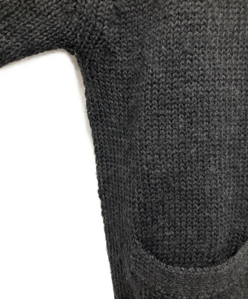 COMME des GARCONS HOMME（コムデギャルソン オム）COMME des GARCONS HOMME (コムデギャルソン オム) 切替ニットフロントジップカーディガン ブラック サイズ:不明（実寸参照）の古着・服飾アイテム