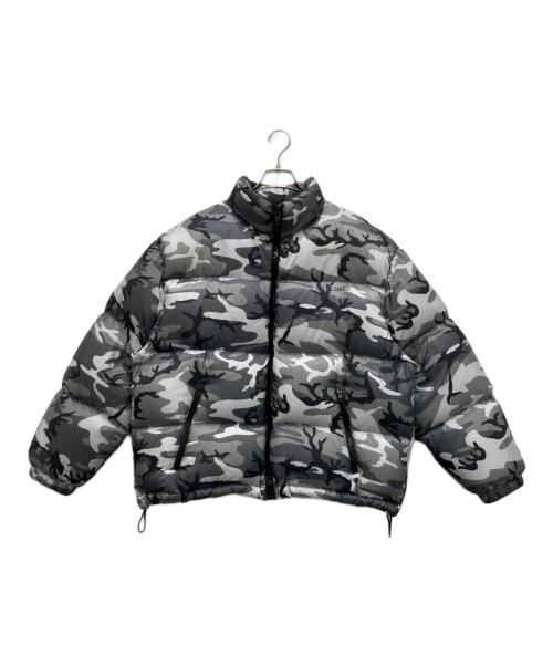 CELINE（セリーヌ）CELINE (セリーヌ) カモフラ柄 ダウンジャケット グレー サイズ:46の古着・服飾アイテム