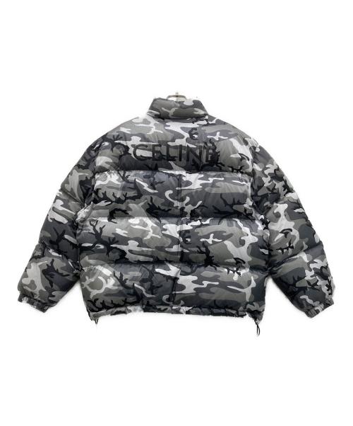 CELINE（セリーヌ）CELINE (セリーヌ) カモフラ柄 ダウンジャケット グレー サイズ:46の古着・服飾アイテム