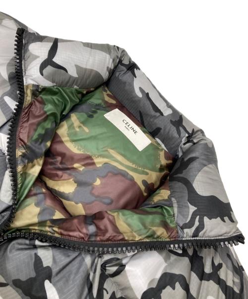 CELINE（セリーヌ）CELINE (セリーヌ) カモフラ柄 ダウンジャケット グレー サイズ:46の古着・服飾アイテム