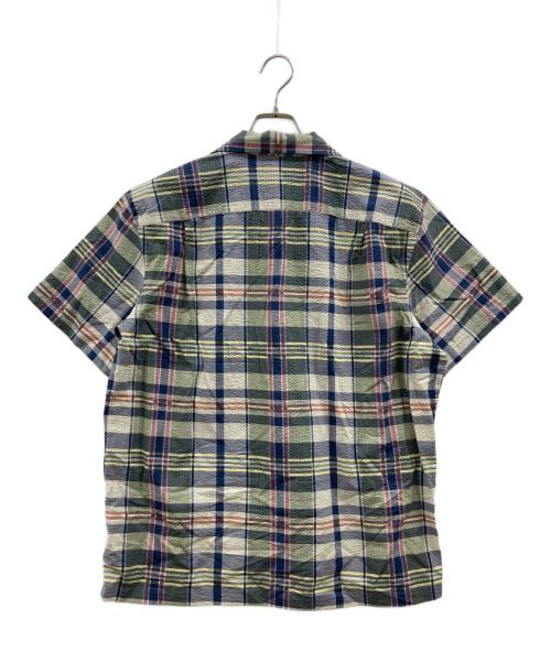 RRL（ダブルアールエル）RRL (ダブルアールエル) シアサッカーチェックシャツ グリーン サイズ:不明（実寸参照）の古着・服飾アイテム