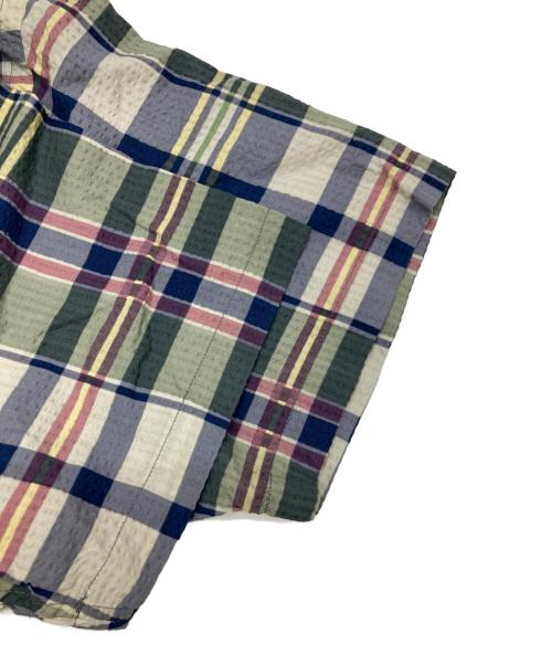 RRL（ダブルアールエル）RRL (ダブルアールエル) シアサッカーチェックシャツ グリーン サイズ:不明（実寸参照）の古着・服飾アイテム