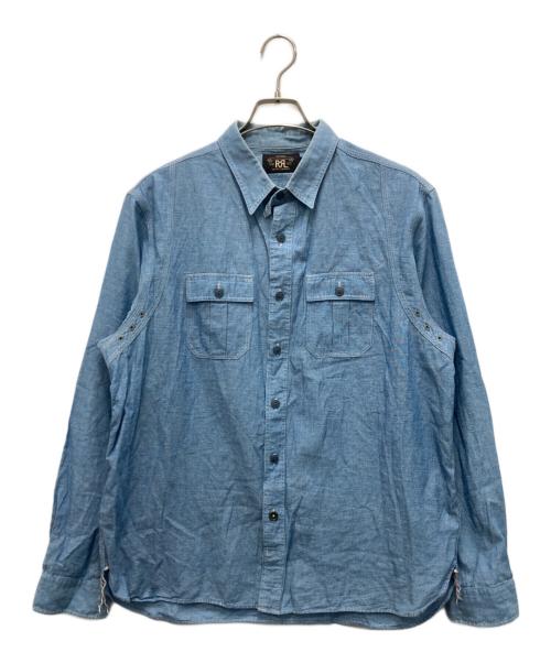 RRL（ダブルアールエル）RRL (ダブルアールエル) シャンブレーシャツ インディゴ サイズ:XLの古着・服飾アイテム