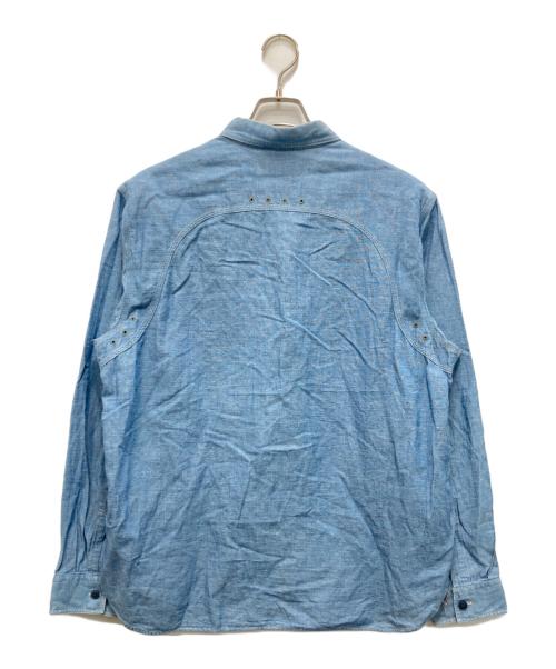RRL（ダブルアールエル）RRL (ダブルアールエル) シャンブレーシャツ インディゴ サイズ:XLの古着・服飾アイテム