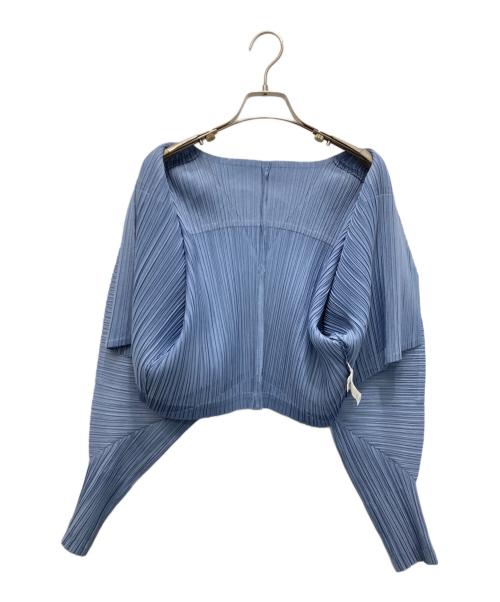 PLEATS PLEASE（プリーツプリーズ）PLEATS PLEASE (プリーツプリーズ) MONTHLY COLORS : DECEMBER カーディガン ブルー サイズ:-の古着・服飾アイテム