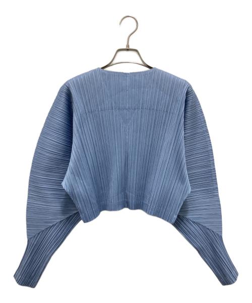 PLEATS PLEASE（プリーツプリーズ）PLEATS PLEASE (プリーツプリーズ) MONTHLY COLORS : DECEMBER カーディガン ブルー サイズ:-の古着・服飾アイテム