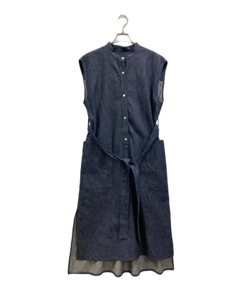 MACKINTOSH（マッキントッシュ）MACKINTOSH (マッキントッシュ) ベルテッドシャツワンピース インディゴ サイズ:8の古着・服飾アイテム
