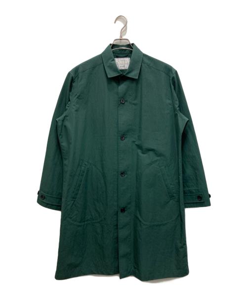 SHIPS（シップス）SHIPS (シップス) HEAVENLY コットン/ナイロン ビッグシルエット ステンカラー コート グリーン サイズ:M 未使用品の古着・服飾アイテム