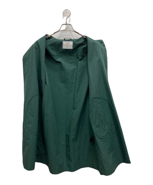 SHIPS（シップス）SHIPS (シップス) HEAVENLY コットン/ナイロン ビッグシルエット ステンカラー コート グリーン サイズ:M 未使用品の古着・服飾アイテム