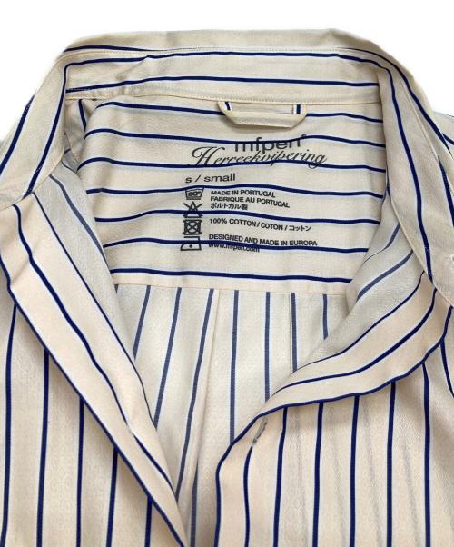 mfpen（エムエフペン）mfpen (エムエフペン) ストライプシャツ イエロー サイズ:Sの古着・服飾アイテム