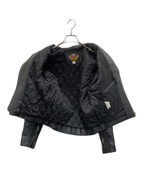 HARLEY-DAVIDSON（ハーレーダビッドソン）HARLEY-DAVIDSON (ハーレーダビッドソン) レザージャケット ブラック サイズ:Mの古着・服飾アイテム