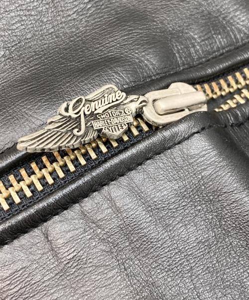 HARLEY-DAVIDSON（ハーレーダビッドソン）HARLEY-DAVIDSON (ハーレーダビッドソン) レザージャケット ブラック サイズ:Mの古着・服飾アイテム