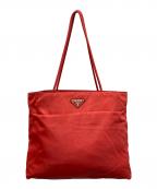 PRADAプラダ）の古着「ナイロントートバッグ」｜レッド