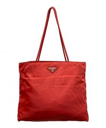 PRADA（プラダ）の古着「ナイロントートバッグ」｜レッド