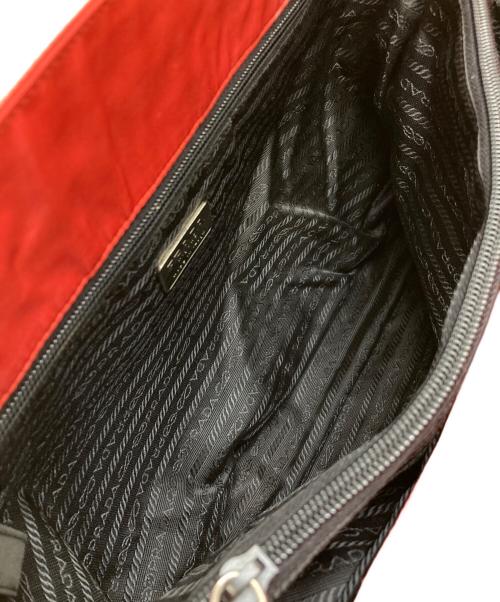 PRADA（プラダ）PRADA (プラダ) ナイロントートバッグ レッドの古着・服飾アイテム