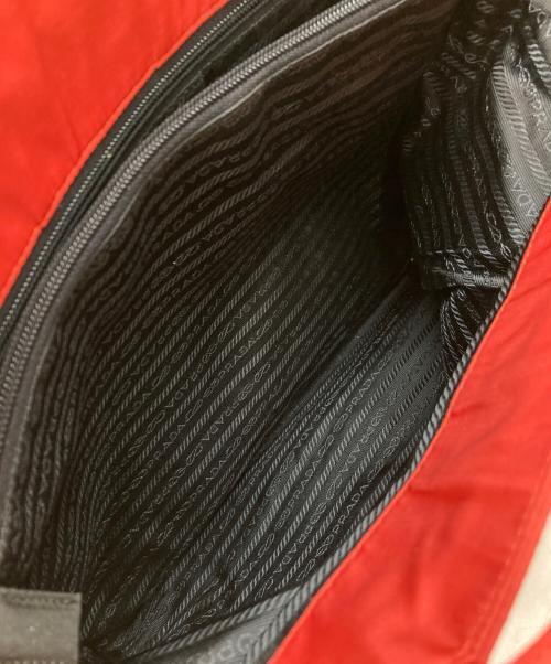 PRADA（プラダ）PRADA (プラダ) ナイロントートバッグ レッドの古着・服飾アイテム