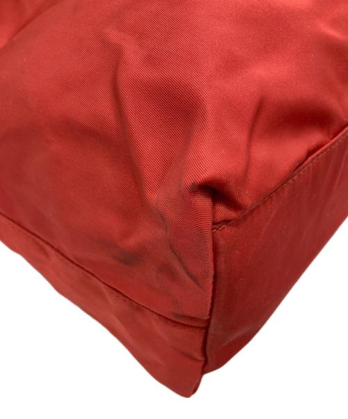 PRADA（プラダ）PRADA (プラダ) ナイロントートバッグ レッドの古着・服飾アイテム