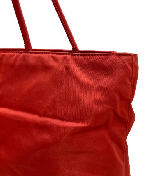 PRADA（プラダ）PRADA (プラダ) ナイロントートバッグ レッドの古着・服飾アイテム