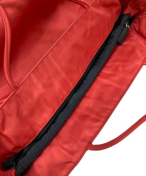 PRADA（プラダ）PRADA (プラダ) ナイロントートバッグ レッドの古着・服飾アイテム