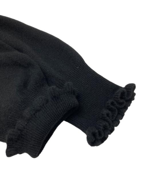 TOWAVASE（トワヴァーズ）TOWAVASE (トワヴァーズ) ヴォランカーディガン ブラック サイズ:freeの古着・服飾アイテム