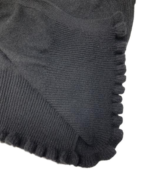 TOWAVASE（トワヴァーズ）TOWAVASE (トワヴァーズ) ヴォランカーディガン ブラック サイズ:freeの古着・服飾アイテム