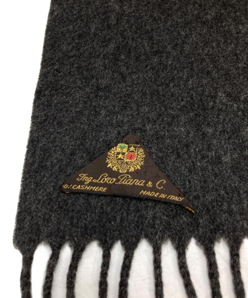 LORO PIANA（ロロピアーナ）LORO PIANA (ロロピアーナ) カシミヤストール チャコールグレーの古着・服飾アイテム