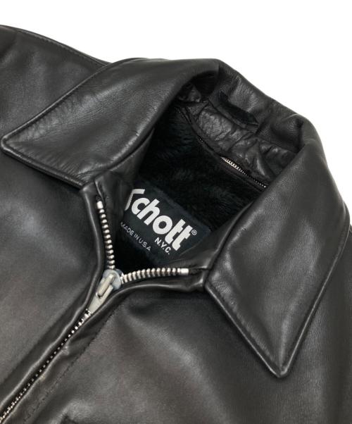 Schott（ショット）Schott (ショット) ライナー付レザージャケット ブラック サイズ:34の古着・服飾アイテム