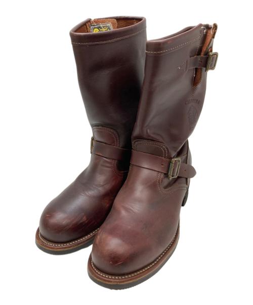 CHIPPEWA（チペワ）CHIPPEWA (チペワ) エンジニアブーツ ワインレッド サイズ:8Eの古着・服飾アイテム