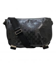 GUCCI（グッチ）の古着「GGインプリメ/メッセンジャーバッグ」｜ブラック