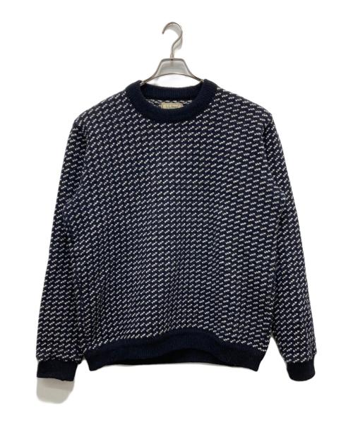 L.L.Bean（エルエルビーン）L.L.Bean (エルエルビーン) バーズアイニット ネイビー サイズ:XLの古着・服飾アイテム