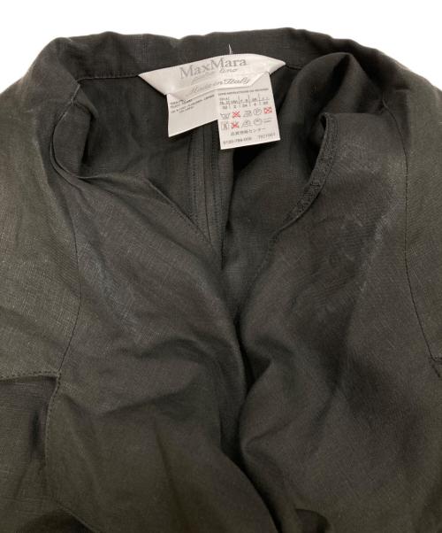 MaxMara（マックスマーラ）MaxMara (マックスマーラ) リネンワンピース ブラック サイズ:36の古着・服飾アイテム