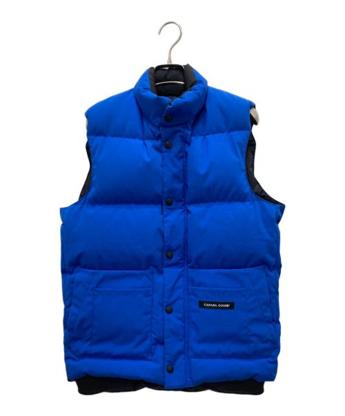 CANADA GOOSE（カナダグース）CANADA GOOSE (カナダグース) フリースタイル ダウンベスト ブルー サイズ:XSの古着・服飾アイテム