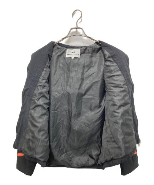 amok（アモク）amok (アモク) FLOWER QUILT JACKET ブラック サイズ:Mの古着・服飾アイテム