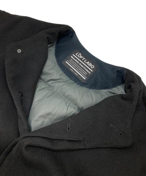 LOFTLABO（ロフトラボ）LOFTLABO (ロフトラボ) ノーカラーダウンコート ブラック サイズ:1の古着・服飾アイテム