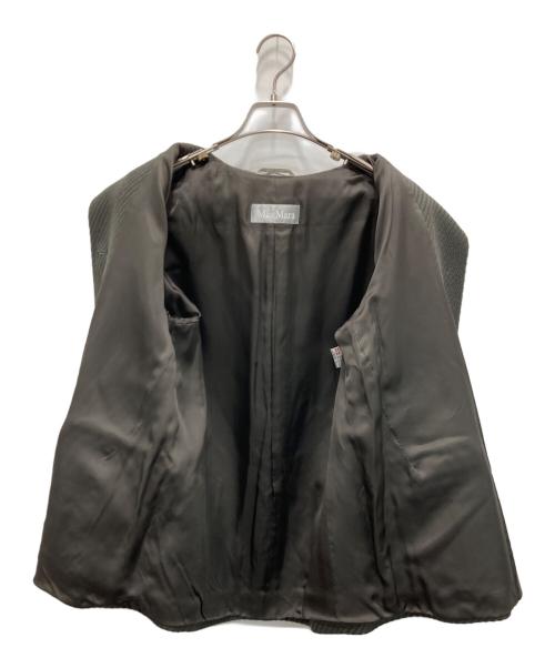 MaxMara（マックスマーラ）MaxMara (マックスマーラ) ウールショートステンカラーコート カーキ サイズ:38の古着・服飾アイテム