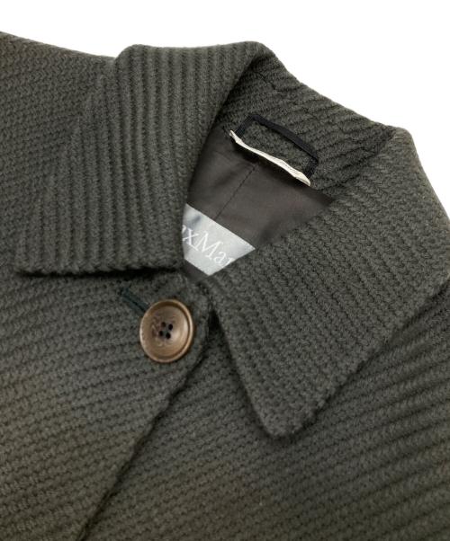 MaxMara（マックスマーラ）MaxMara (マックスマーラ) ウールショートステンカラーコート カーキ サイズ:38の古着・服飾アイテム