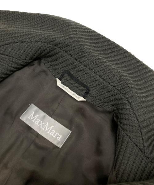 MaxMara（マックスマーラ）MaxMara (マックスマーラ) ウールショートステンカラーコート カーキ サイズ:38の古着・服飾アイテム