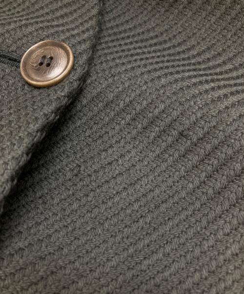 MaxMara（マックスマーラ）MaxMara (マックスマーラ) ウールショートステンカラーコート カーキ サイズ:38の古着・服飾アイテム