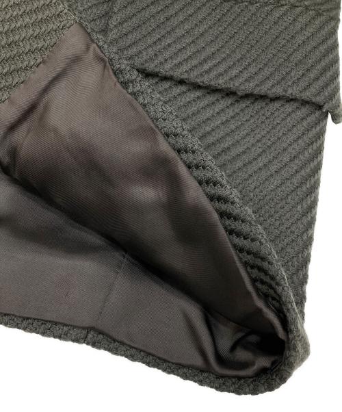 MaxMara（マックスマーラ）MaxMara (マックスマーラ) ウールショートステンカラーコート カーキ サイズ:38の古着・服飾アイテム