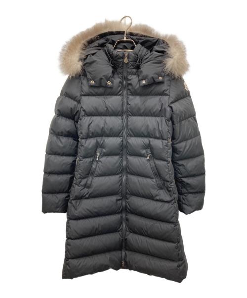 MONCLER（モンクレール）MONCLER (モンクレール) ブルーフォックスファーダウンコート ブラック サイズ:152cmの古着・服飾アイテム