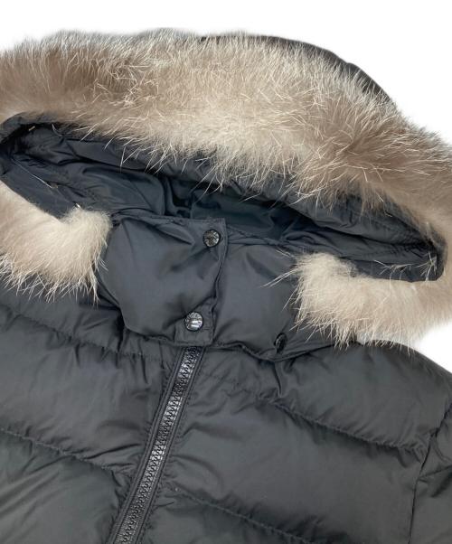 MONCLER（モンクレール）MONCLER (モンクレール) ブルーフォックスファーダウンコート ブラック サイズ:152cmの古着・服飾アイテム