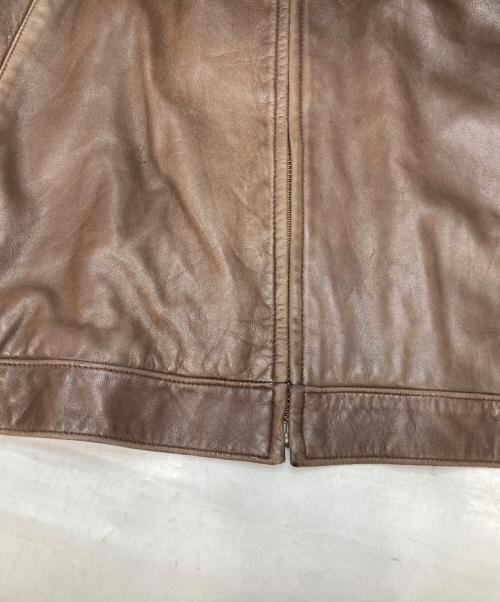 POLO RALPH LAUREN（ポロ・ラルフローレン）POLO RALPH LAUREN (ポロ・ラルフローレン) レザージャケット ブラウン サイズ:XXLの古着・服飾アイテム