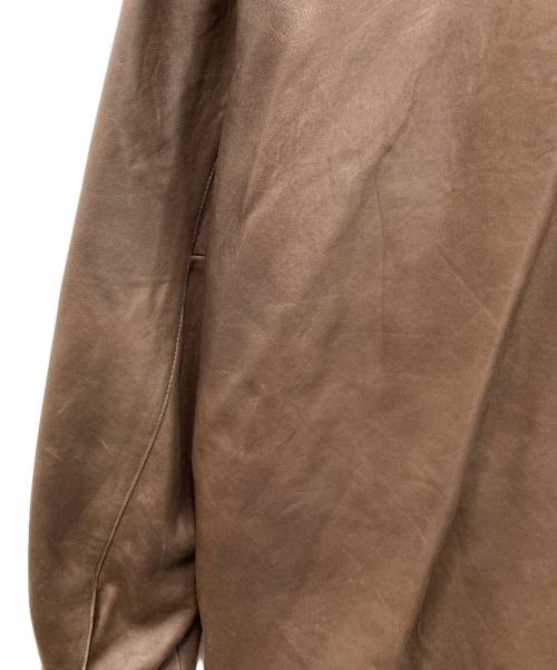 POLO RALPH LAUREN（ポロ・ラルフローレン）POLO RALPH LAUREN (ポロ・ラルフローレン) レザージャケット ブラウン サイズ:XXLの古着・服飾アイテム